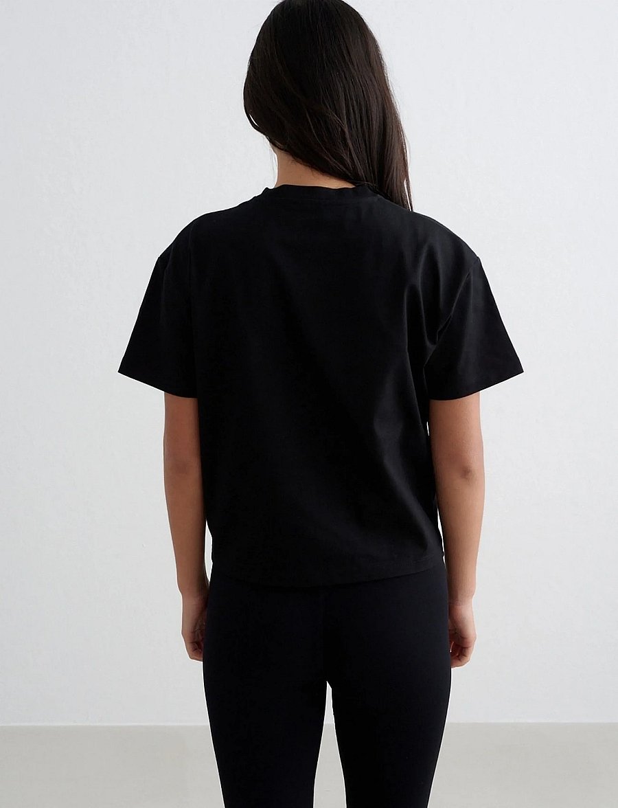 aim´n - Varsity Boxy T-shirt - t-shirts - black - 3