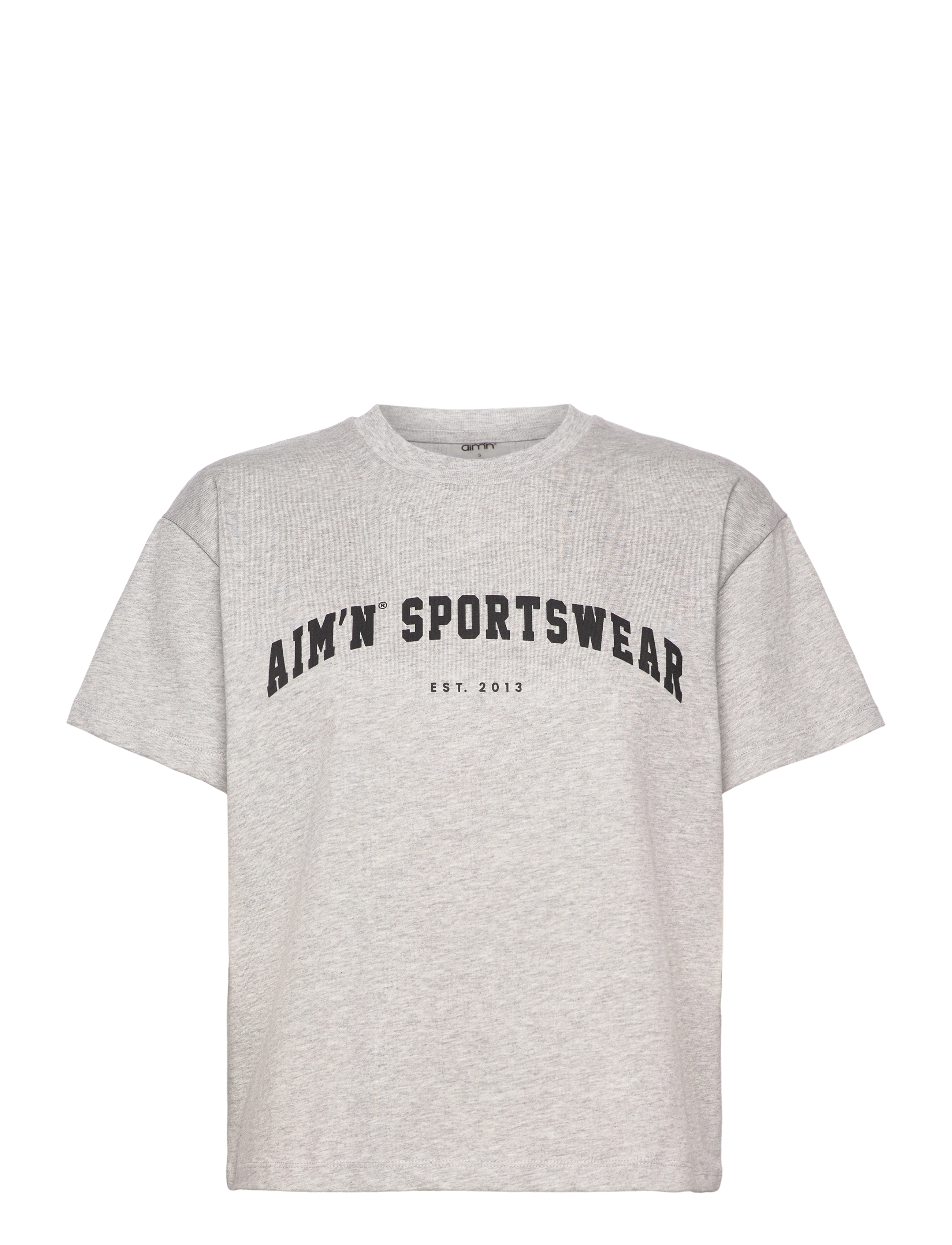AIM ́N Varsity Boxy T-Shirt Grau - XS - Damen