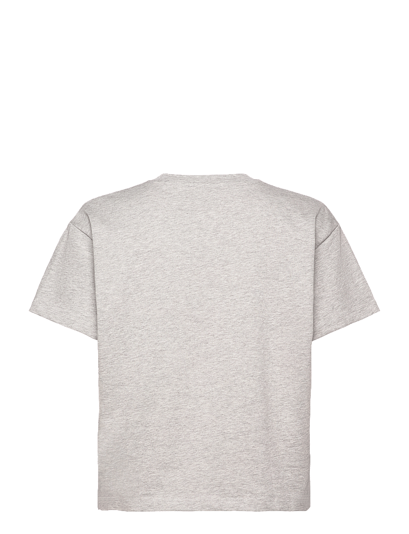 aim´n - Varsity Boxy T-shirt - t-shirts - grey melange - 2