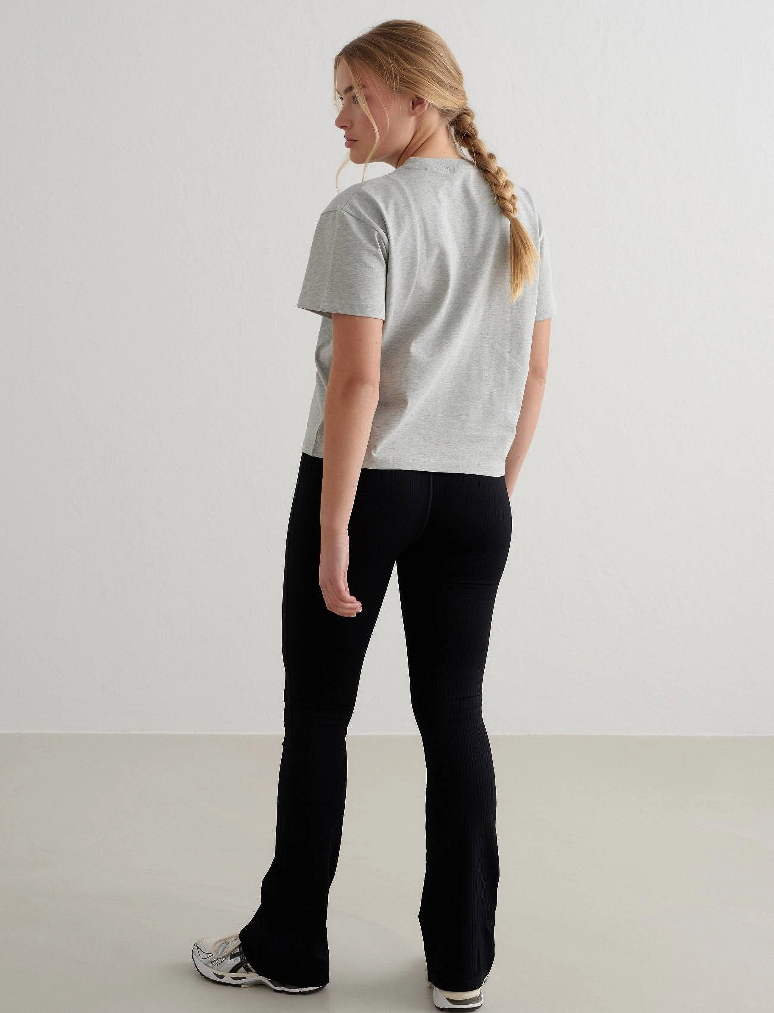 aim´n - Varsity Boxy T-shirt - t-shirts - grey melange - 5