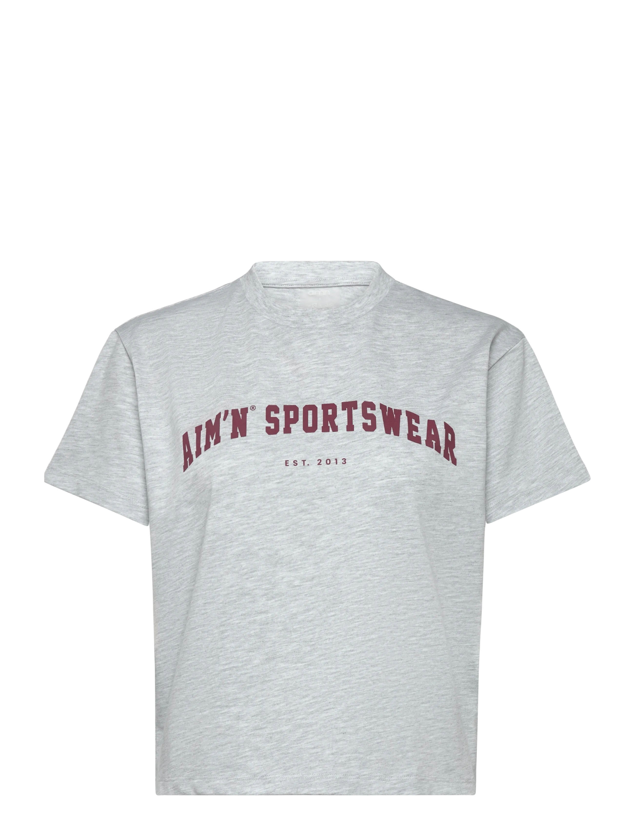 aim´n Varsity Boxy T-shirt - aim'n - LIGHT GREY MELANGE / grey