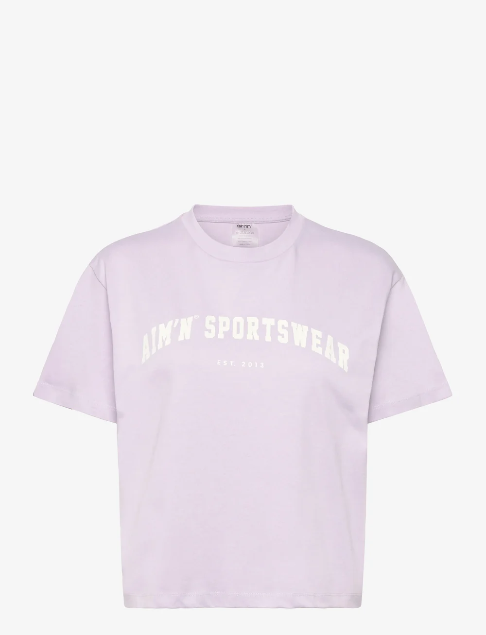 aim´n - Varsity Boxy T-shirt - t-shirts - pale lavender - 0