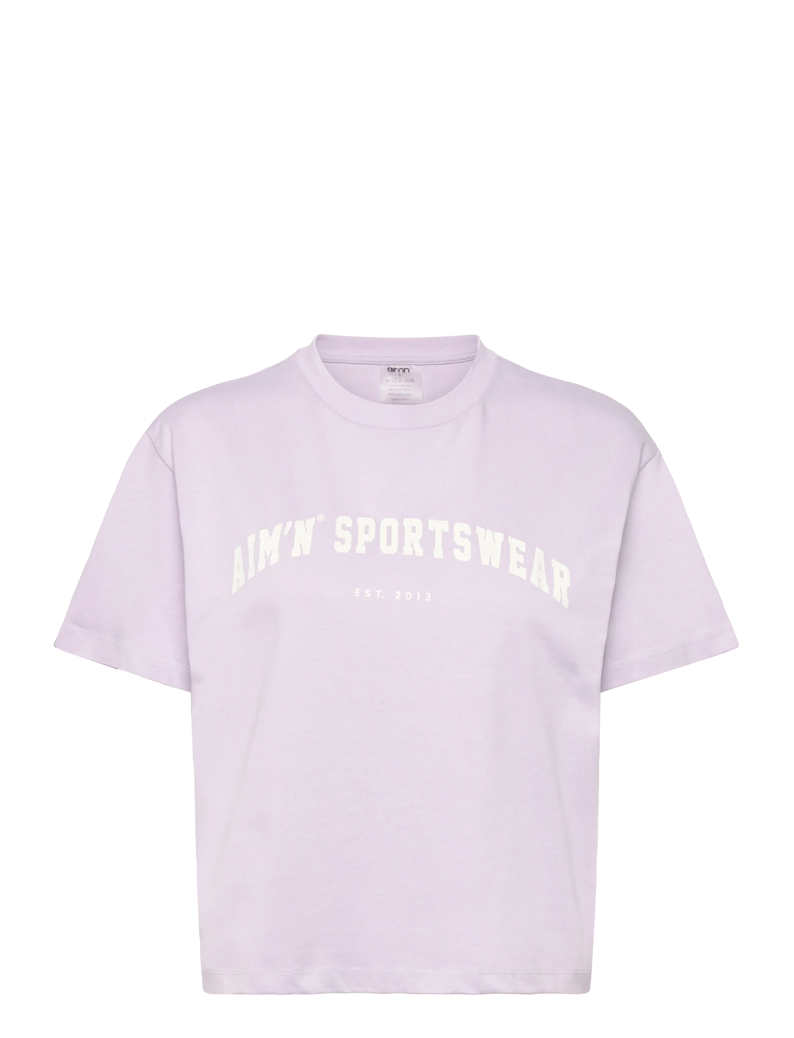 aim´n Varsity Boxy T-shirt - Tøj - PALE LAVENDER / purple