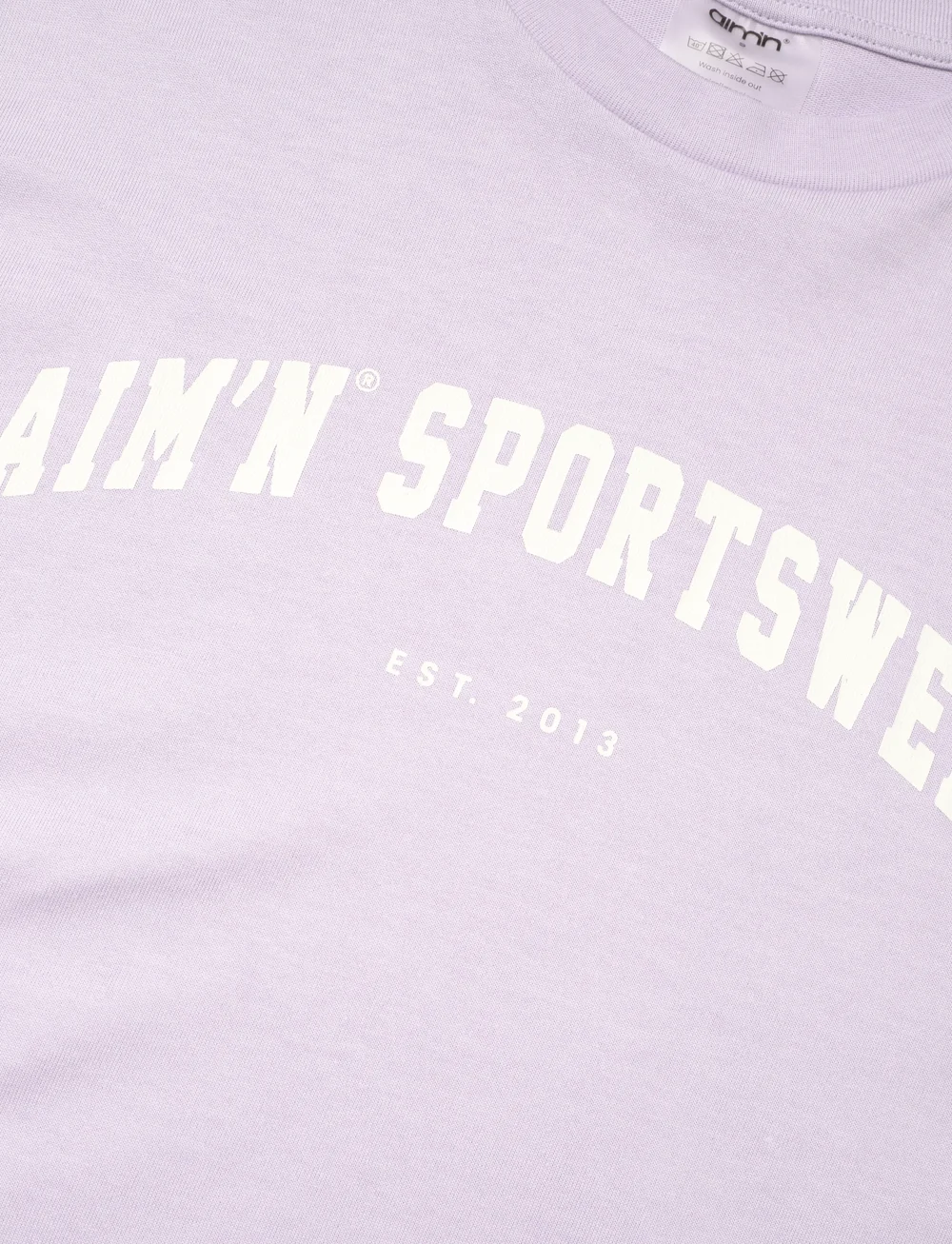 aim´n - Varsity Boxy T-shirt - t-shirts - pale lavender - 2