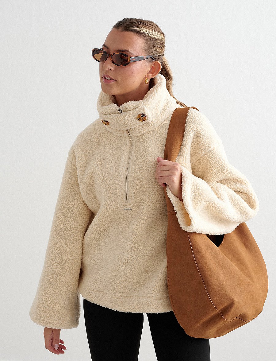 aim´n - Pile Anorak - anoraks - almond white - 0