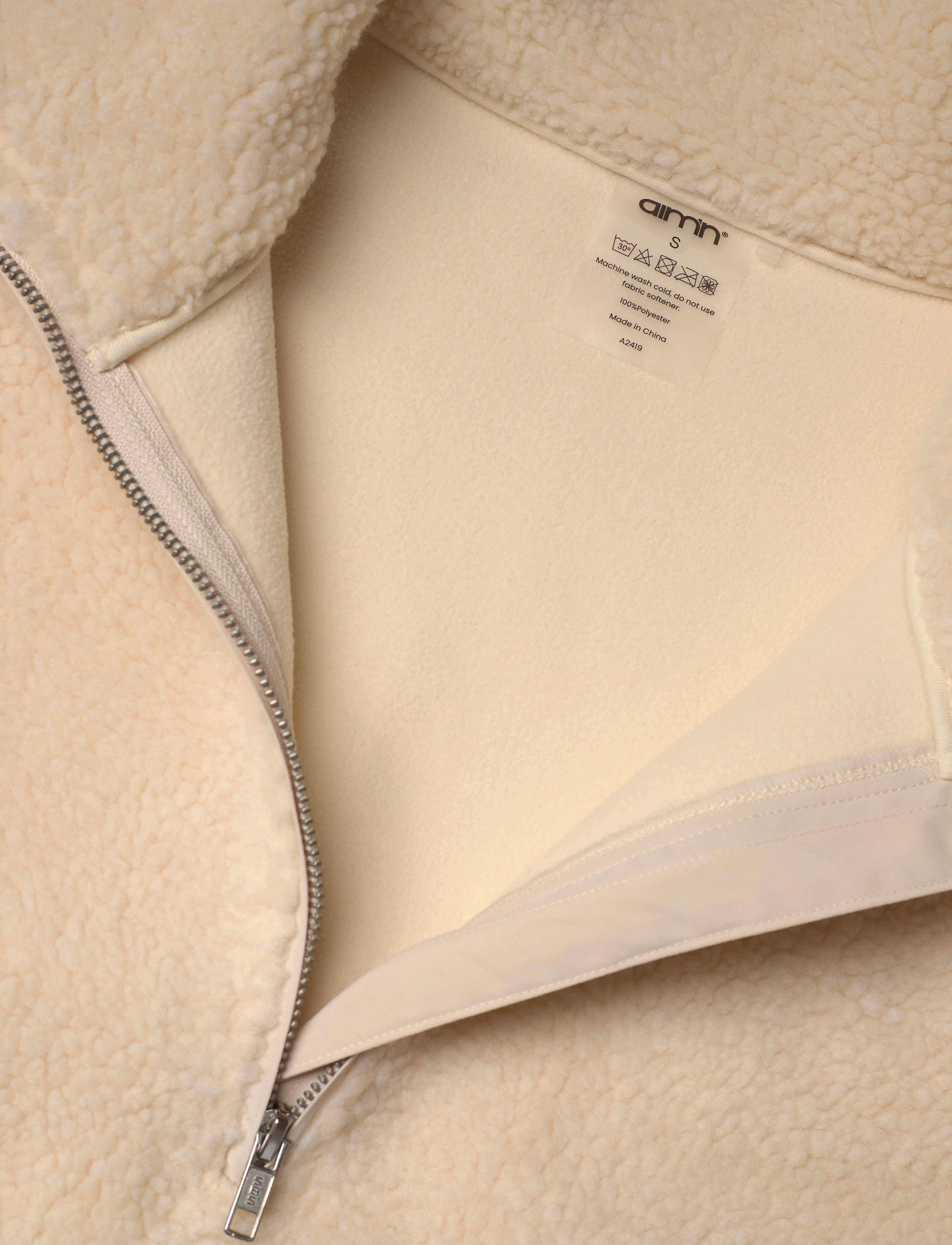 aim´n - Pile Anorak - anorakker - almond white - 3