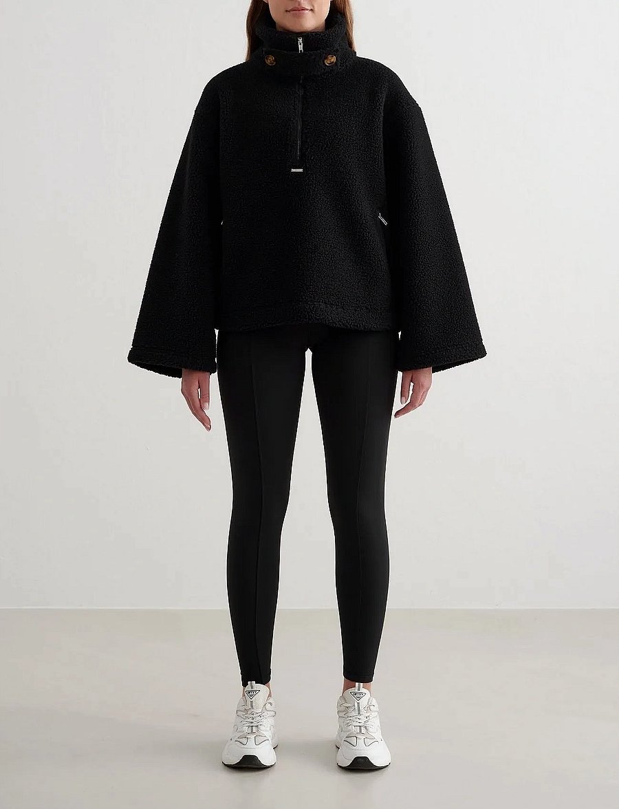 aim´n - Pile Anorak - anoraks - black - 4