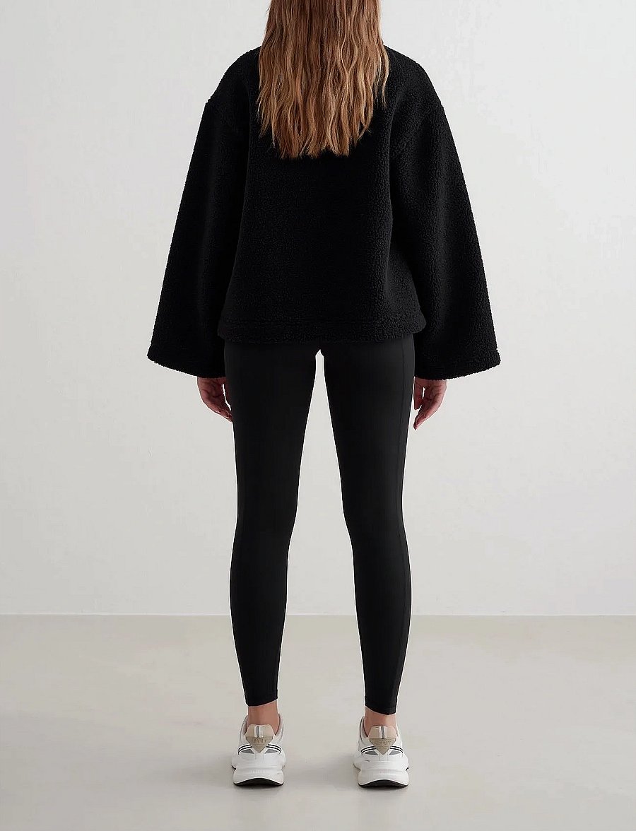 aim´n - Pile Anorak - anoraks - black - 5