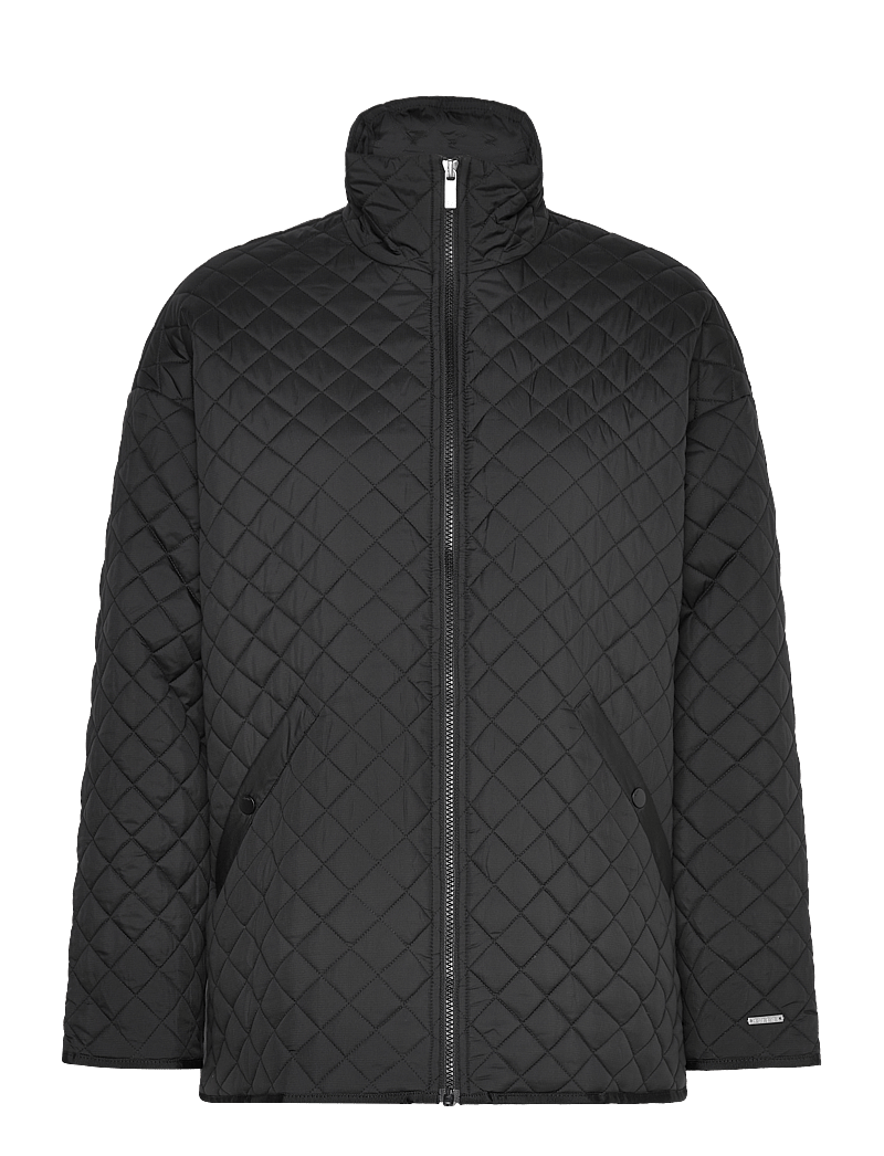 aim´n - Oversized Quilted Jacket - ytterkläder - black - 1