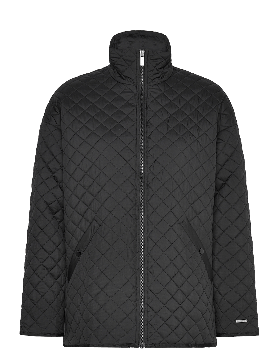 aim´n - Oversized Quilted Jacket - casual jackets - black - 1