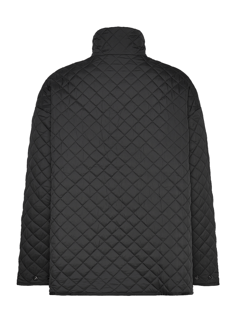 aim´n - Oversized Quilted Jacket - casual jackets - black - 2