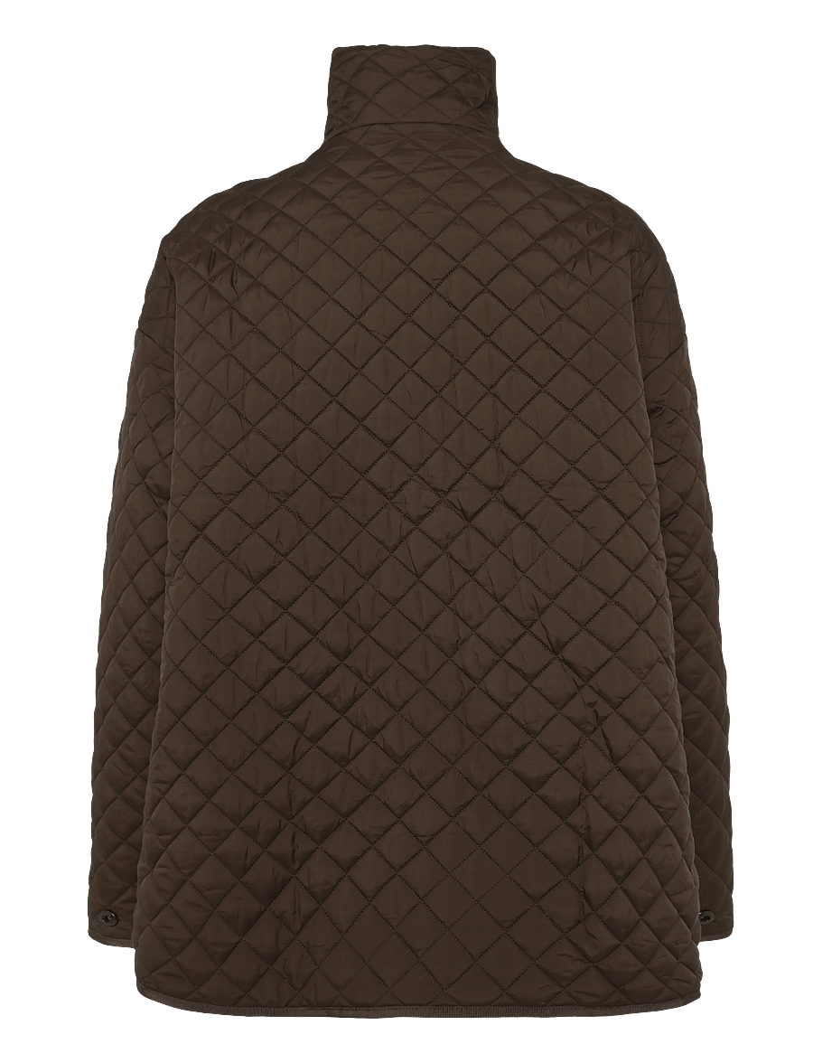 aim´n - Oversized Quilted Jacket - casual jakker - chocolate - 2