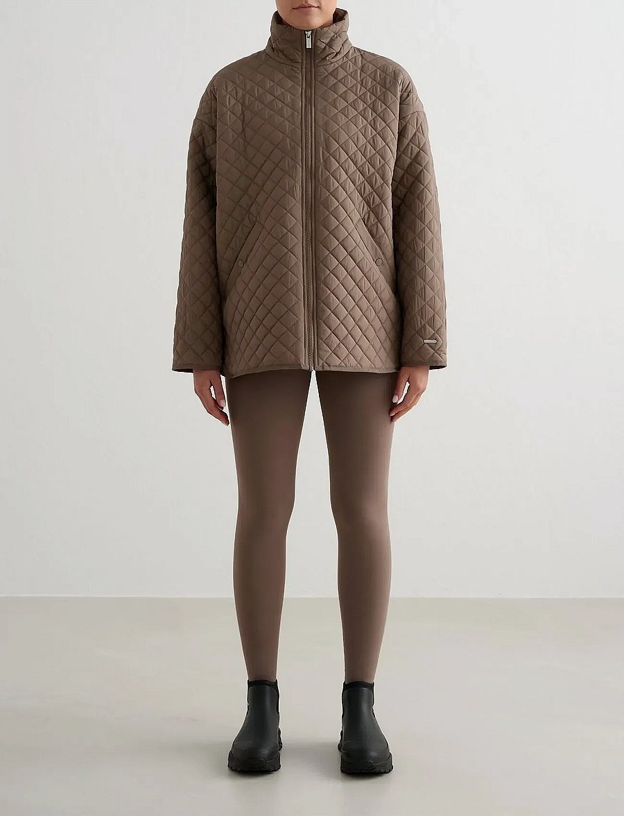 aim´n - Oversized Quilted Jacket - casual jakker - nougat - 0
