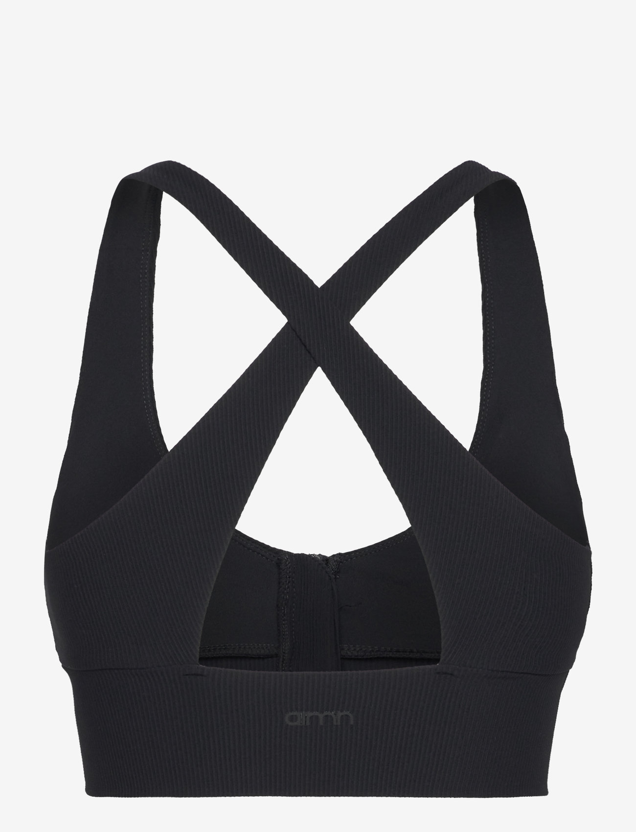 aim´n - Ribbed Performance Zipped Bra - laveste priser - black - 1