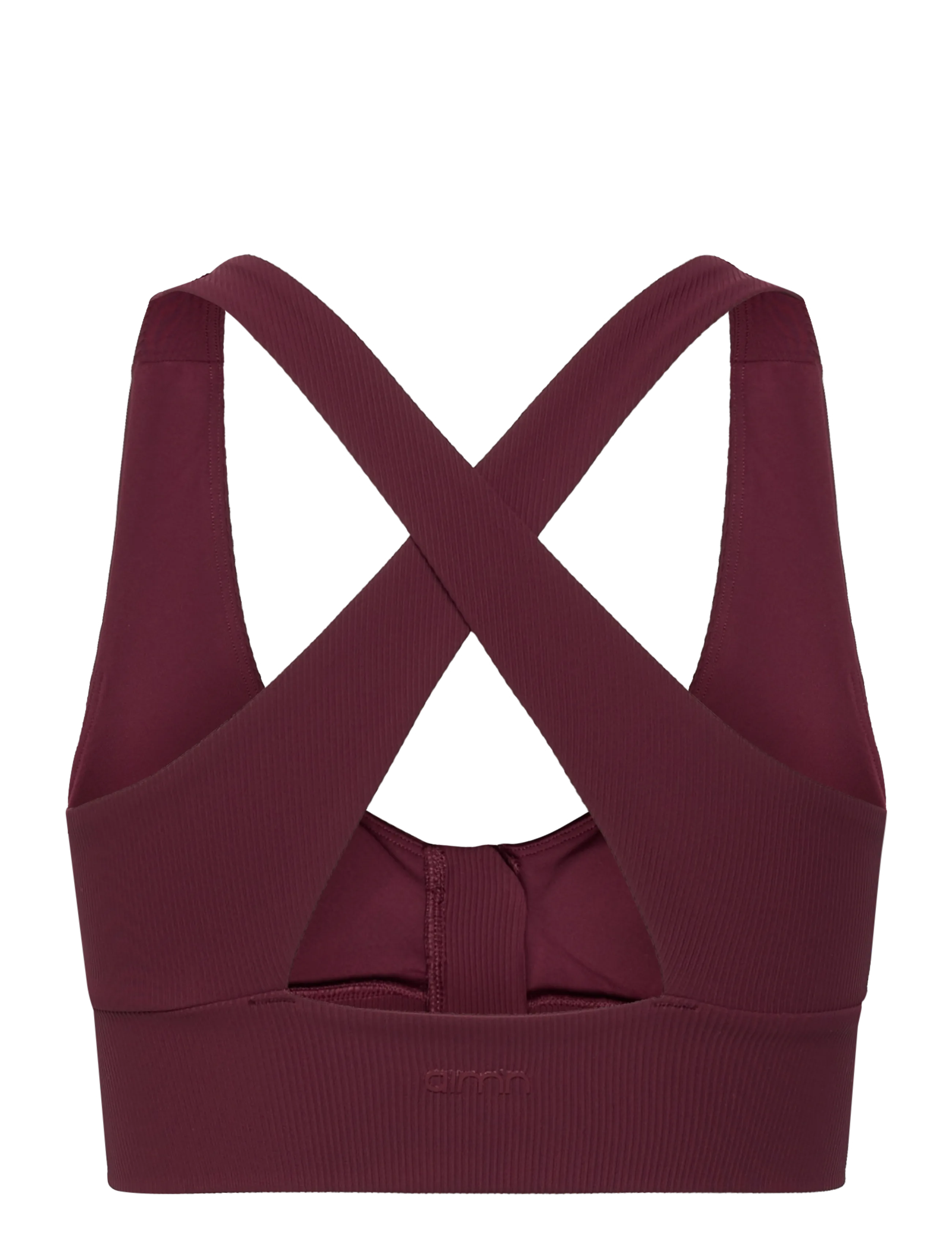 aim´n - Ribbed Performance Zipped Bra - sport bh:ar - cherry - 2