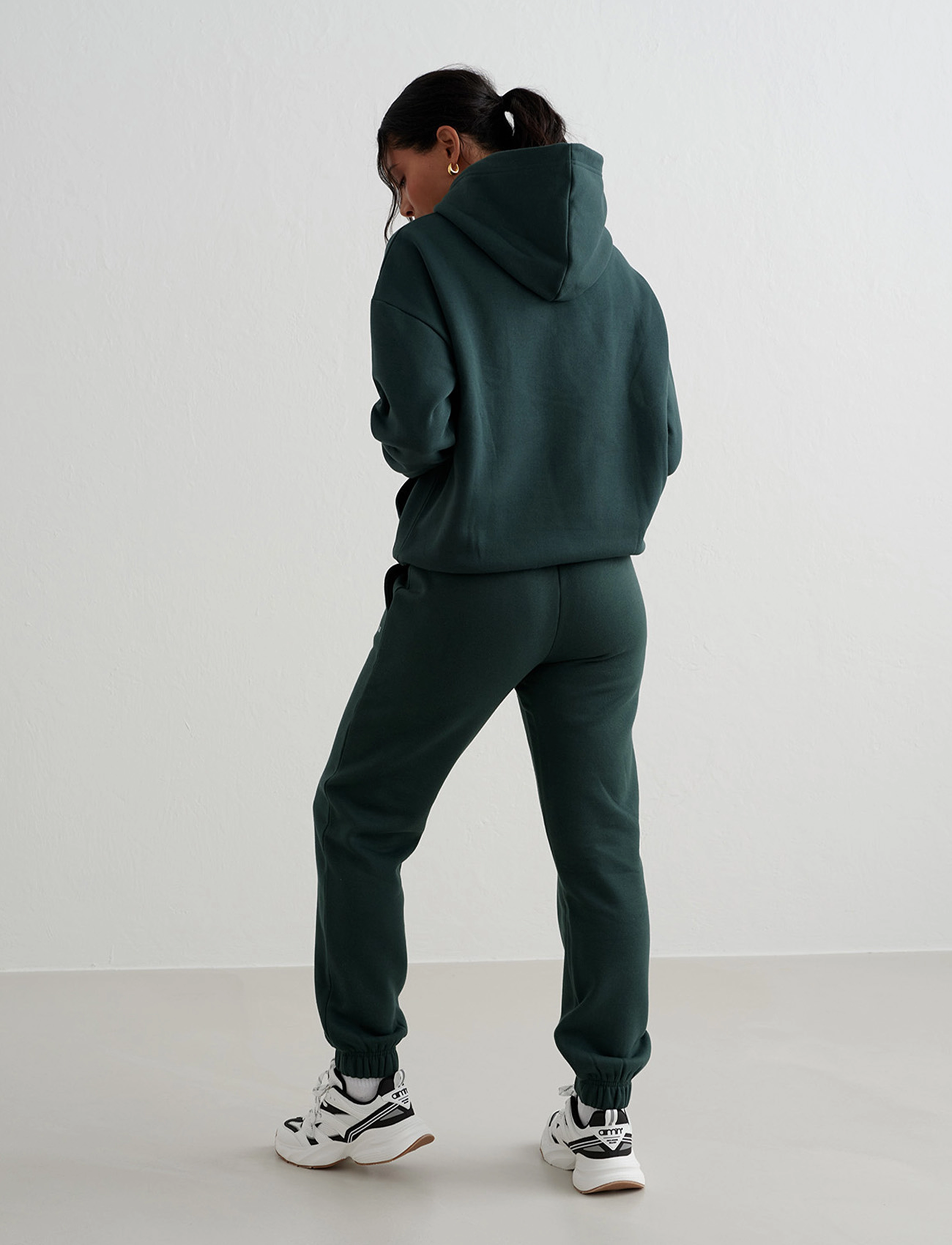 aim´n - Varsity Classic Sweatpants - trennipüksid - deep emerald - 5