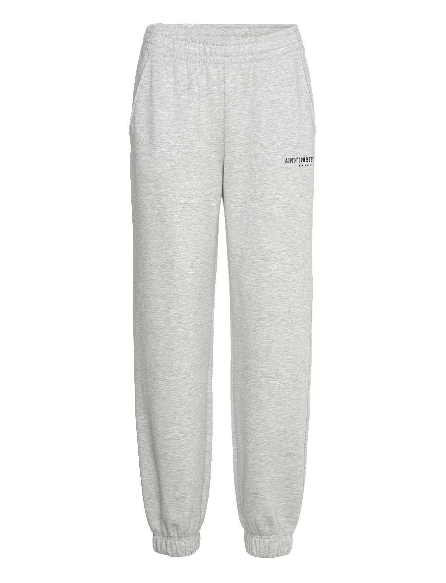 aim´n - Varsity Classic Sweatpants - joggingbukser - grey melange - 0