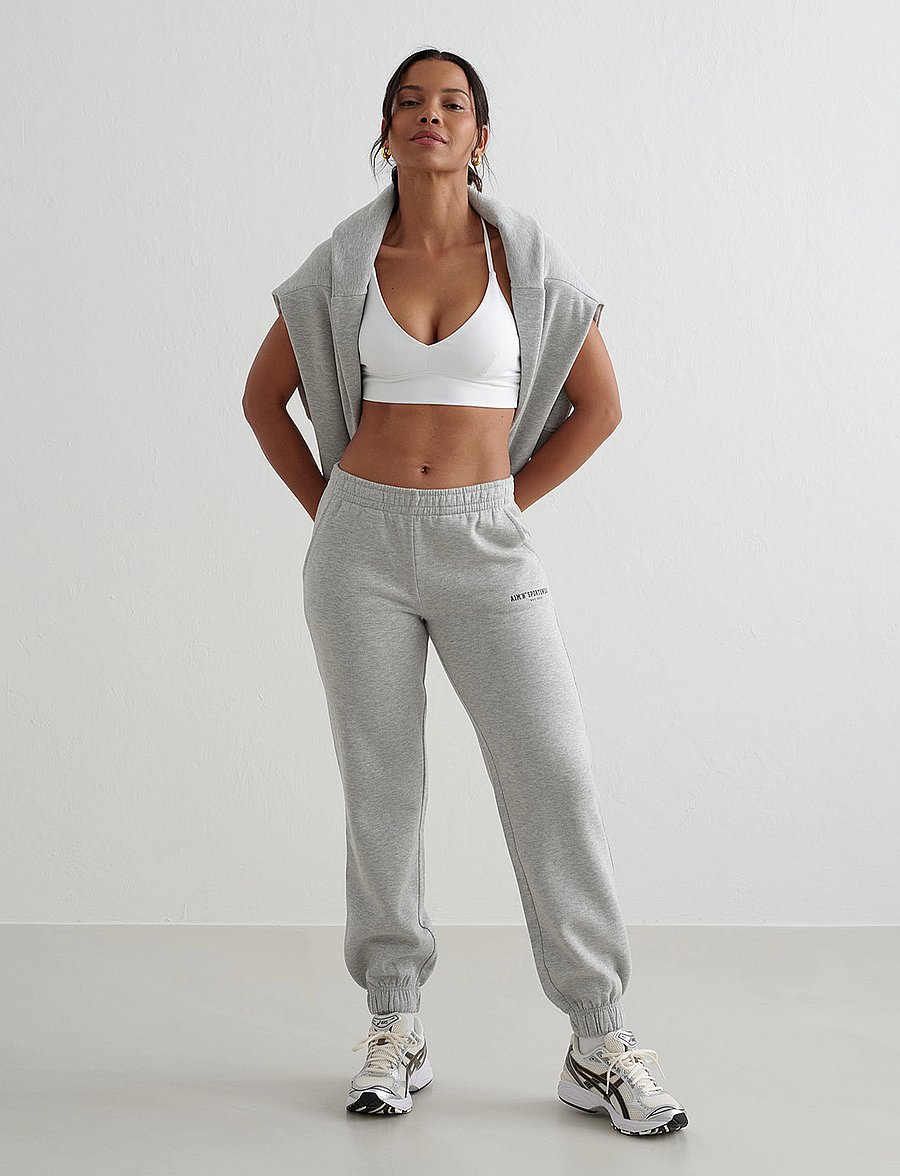 aim´n - Varsity Classic Sweatpants - joggingbukser - grey melange - 2