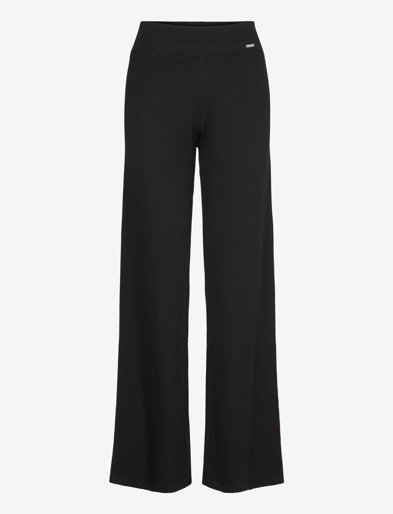 aim´n - Ribbed Wool Wide Pants - black - 0