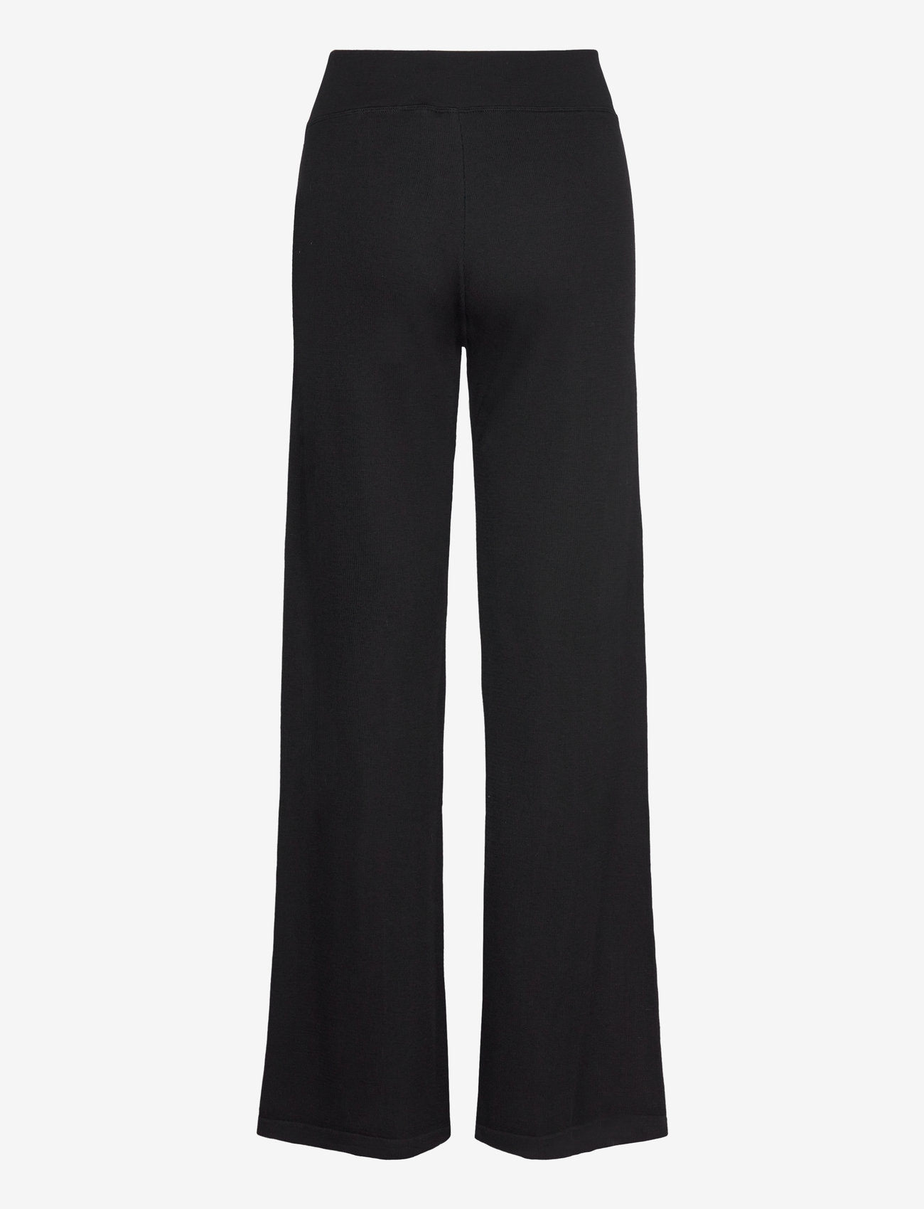aim´n - Ribbed Wool Wide Pants - black - 1