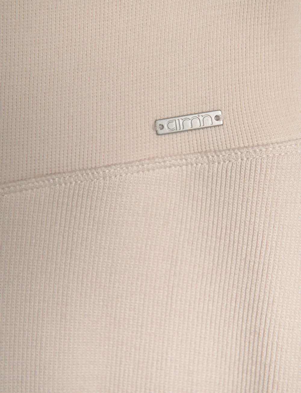 aim´n - Ribbed Wool Wide Pants - treeningpüksid - cafe au lait - 5