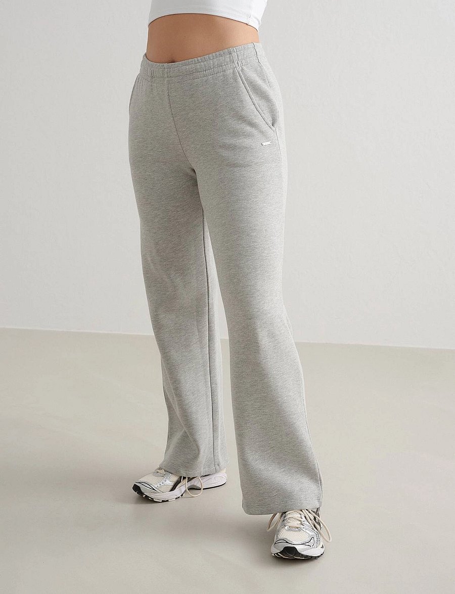 aim´n - Wide Sweatpants - pantalon training - grey melange - 0