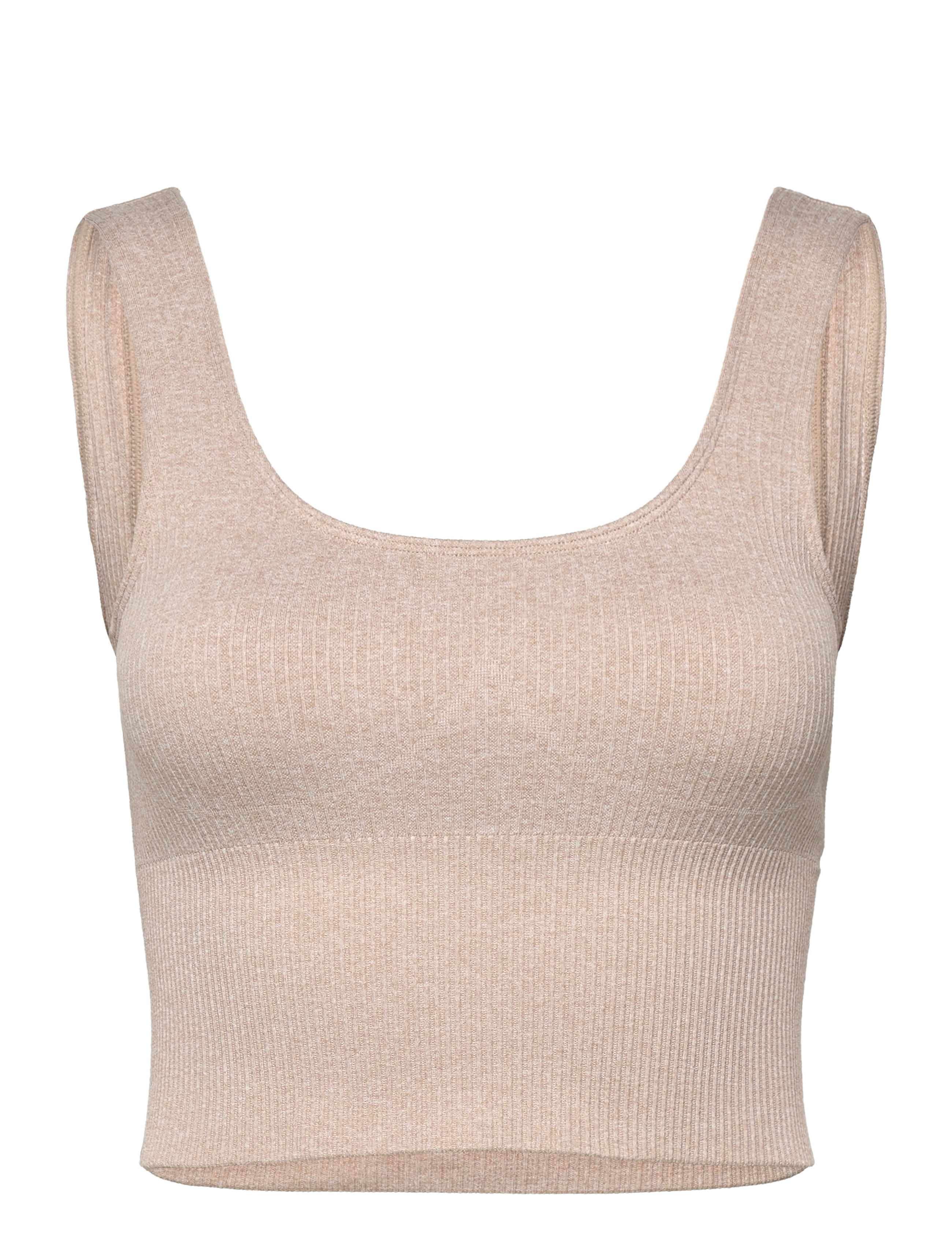 aim´n Ribbed Seamless Shaping Bralette - Underkläder - BEIGE / beige