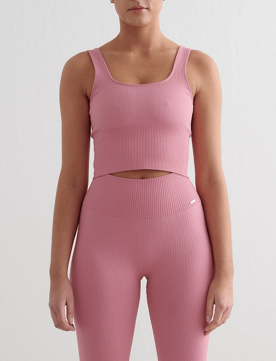 aim´n - Ribbed Seamless Shaping Bralette - bhs - desert rose - 0