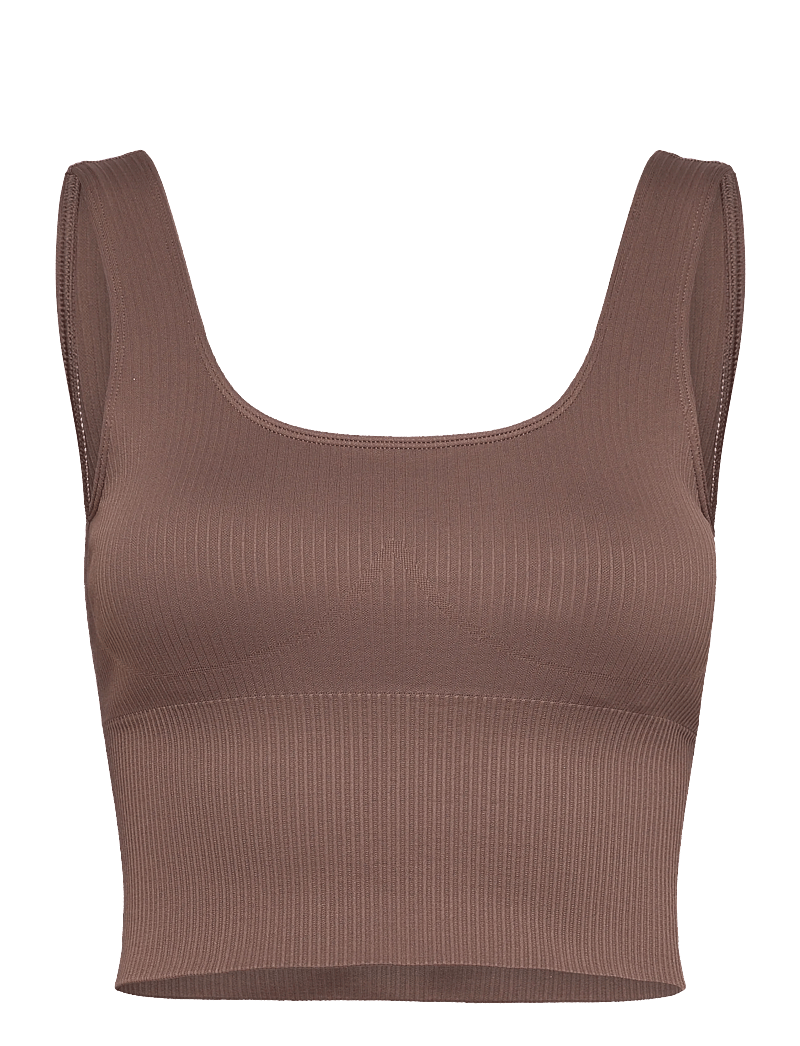 aim´n - Ribbed Seamless Shaping Bralette - sport-bhs - macchiato - 1