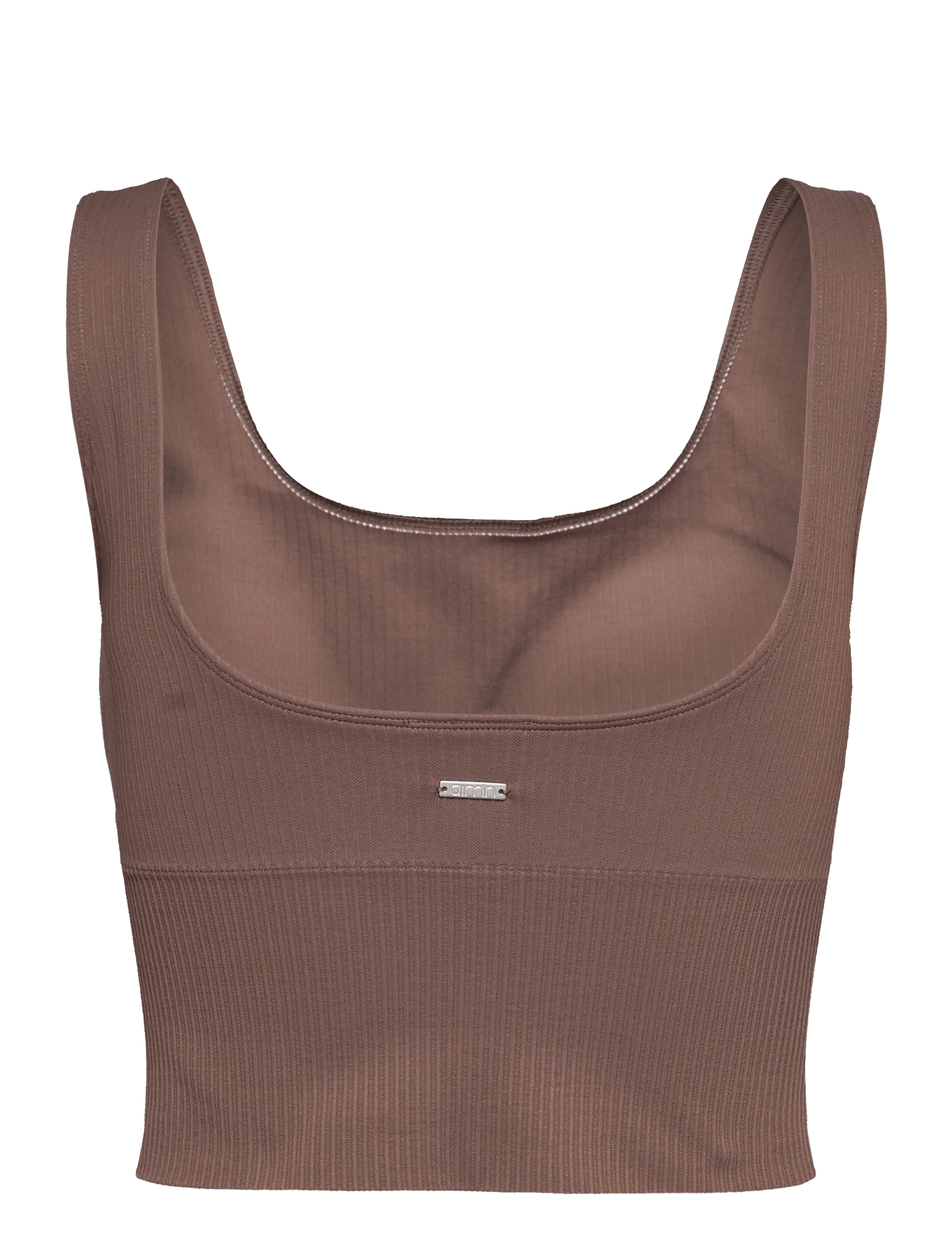aim´n - Ribbed Seamless Shaping Bralette - sports bras - macchiato - 2
