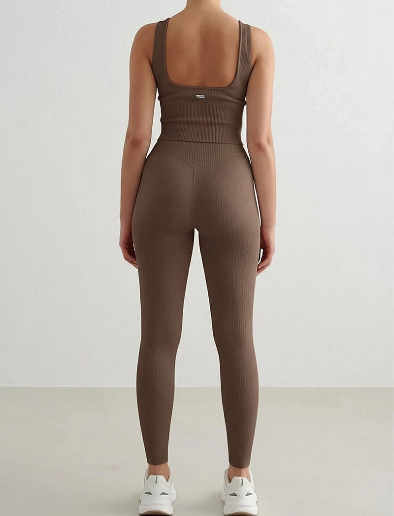 aim´n - Ribbed Seamless Shaping Bralette - sport-bhs - macchiato - 5