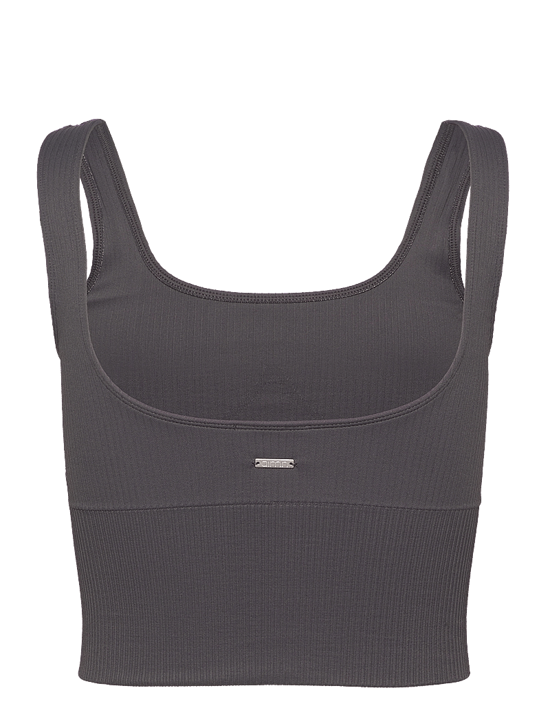 aim´n - Ribbed Seamless Shaping Bralette - crop tops - shadow grey - 2