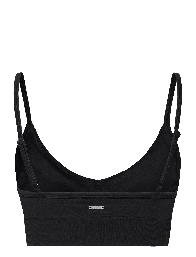 aim´n - Ribbed Seamless Deep Cut Bra - sport-bhs - black - 2