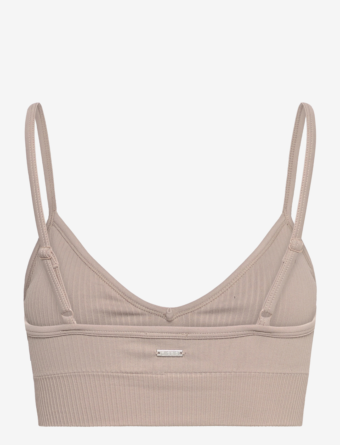 aim´n - Ribbed Seamless Deep Cut Bra - sports-bh'er - dark clay - 1