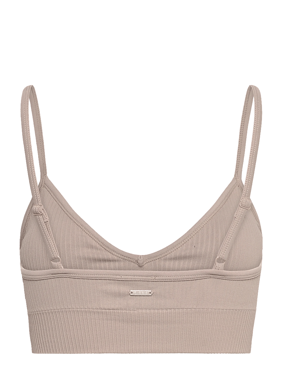aim´n - Ribbed Seamless Deep Cut Bra - sport-bhs - dark clay - 2