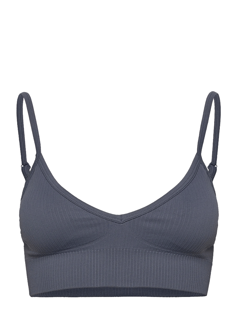 aim´n - Ribbed Seamless Deep Cut Bra - sport-bhs - storm blue - 1