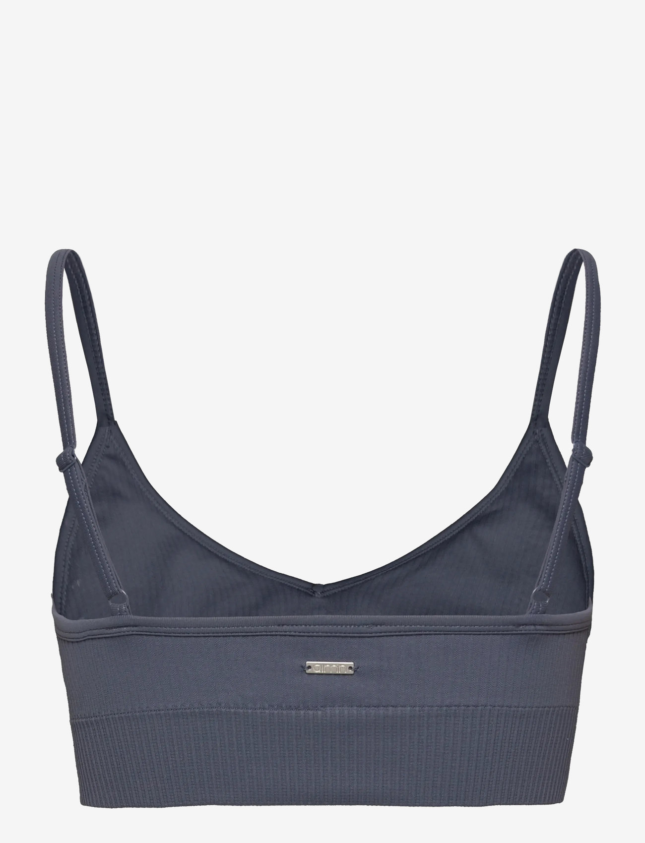 aim´n - Ribbed Seamless Deep Cut Bra - mažiausios kainos - storm blue - 1