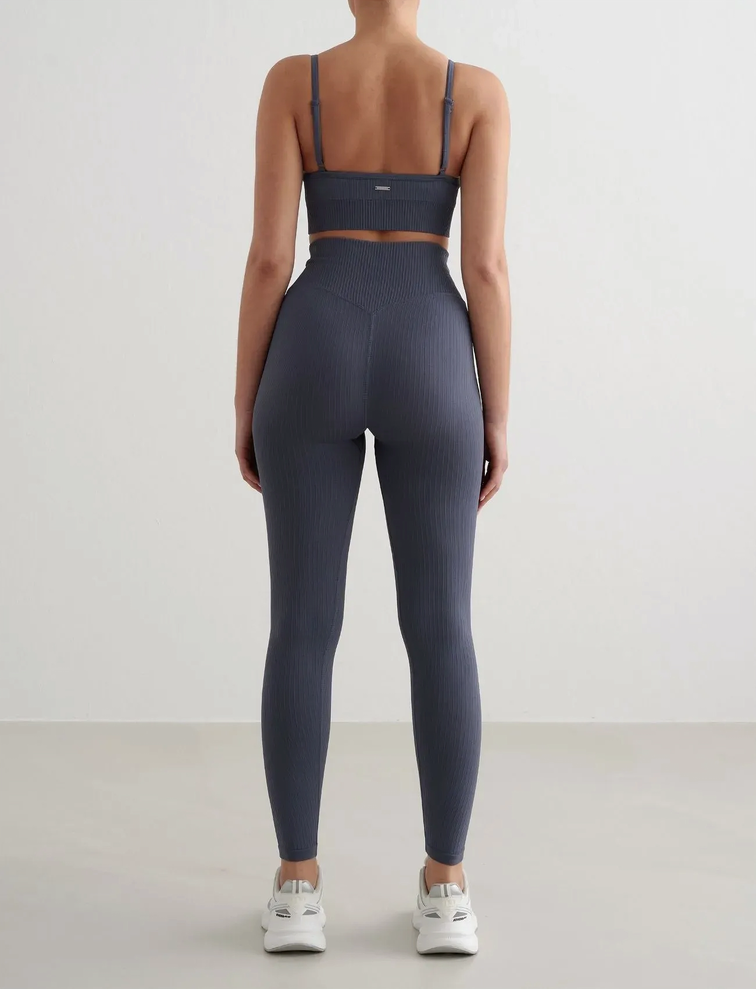 aim´n - Ribbed Seamless Deep Cut Bra - sport-bhs - storm blue - 5