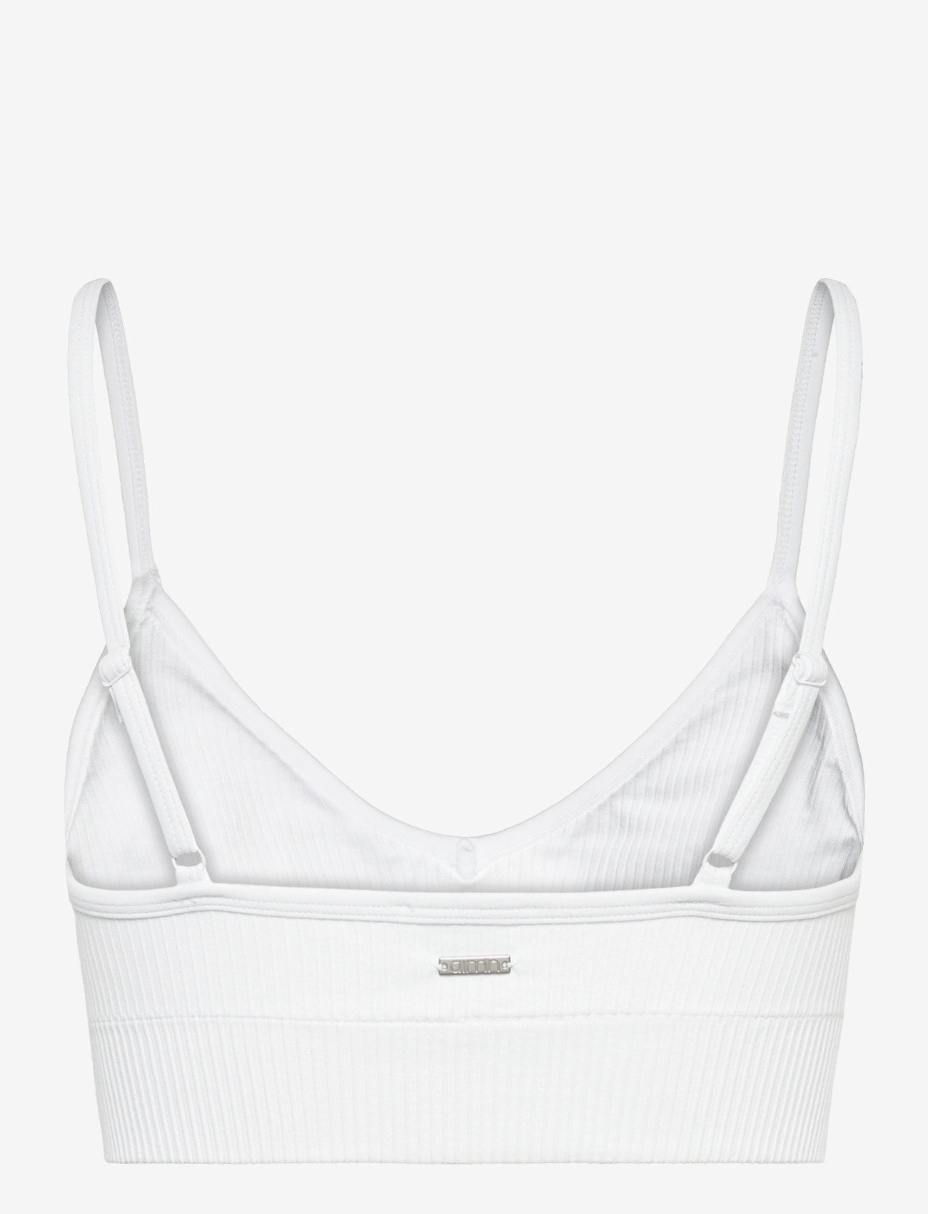 aim´n - Ribbed Seamless Deep Cut Bra - sport bh:ar - white - 2