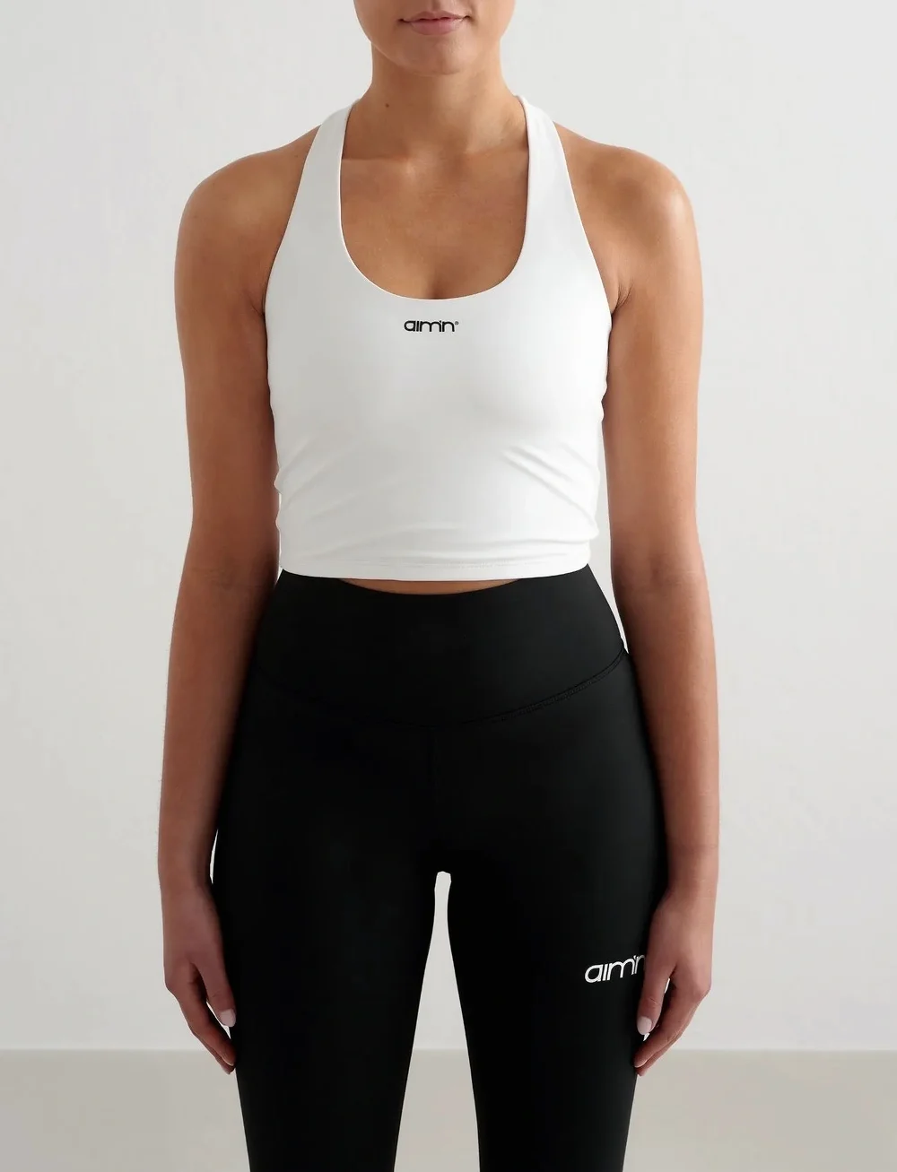 aim´n - Core Essential Bralette - spordirinnahoidjad - white - 0