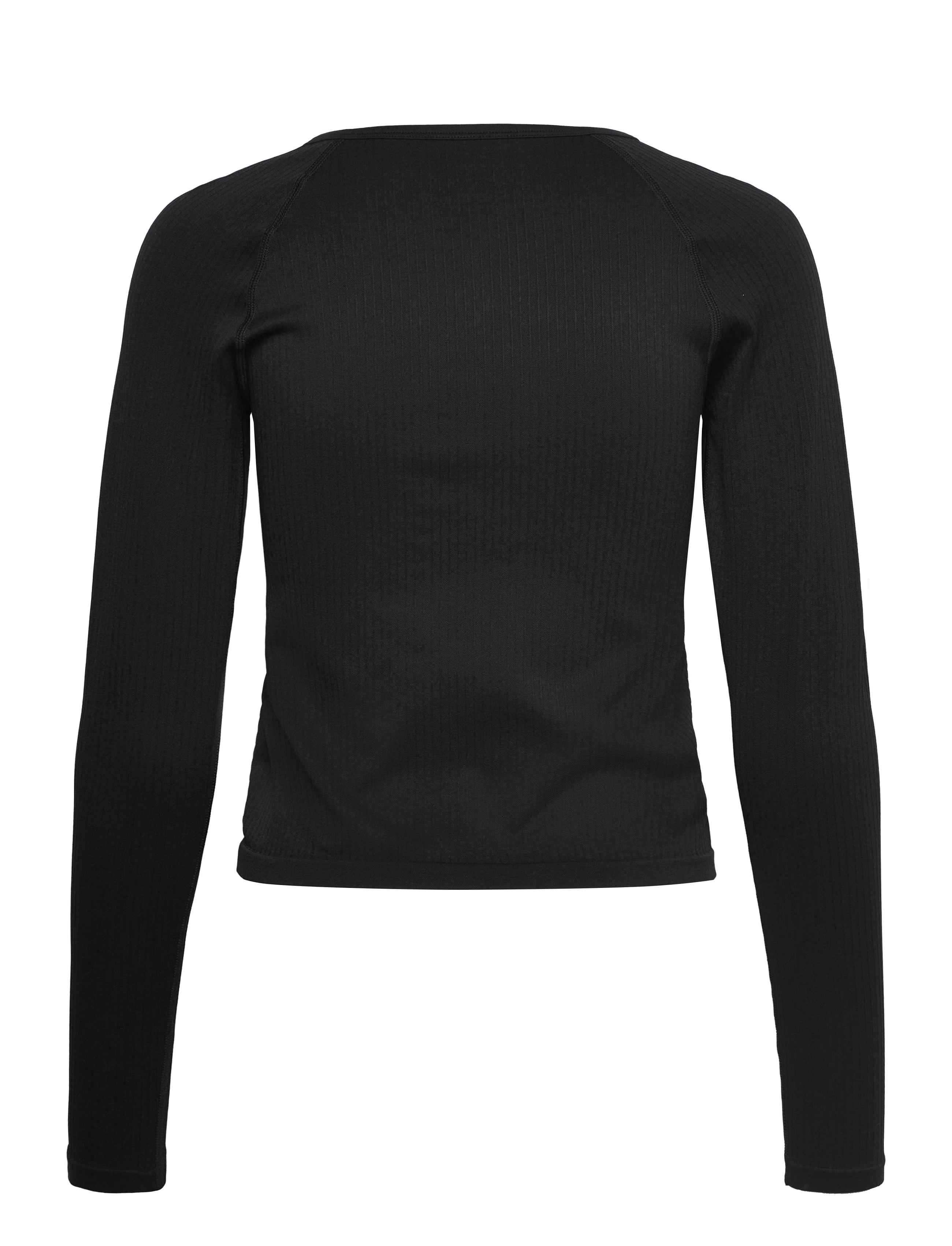 aim´n - Ribbed Seamless Zip Jacket - oberteile - black - 2