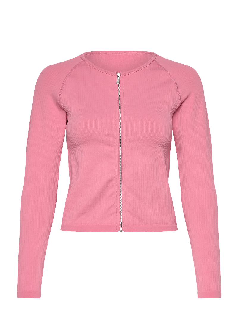 aim´n - Ribbed Seamless Zip Jacket - sportjacken - desert rose - 1