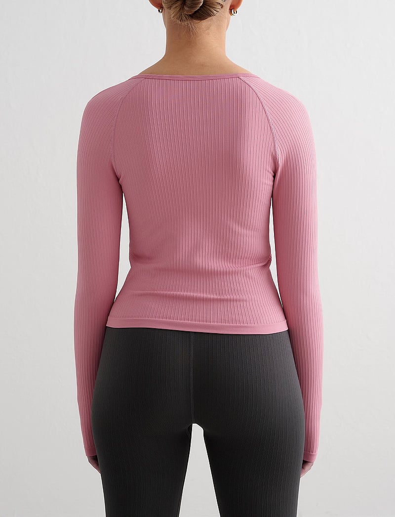 aim´n - Ribbed Seamless Zip Jacket - sportjacken - desert rose - 3