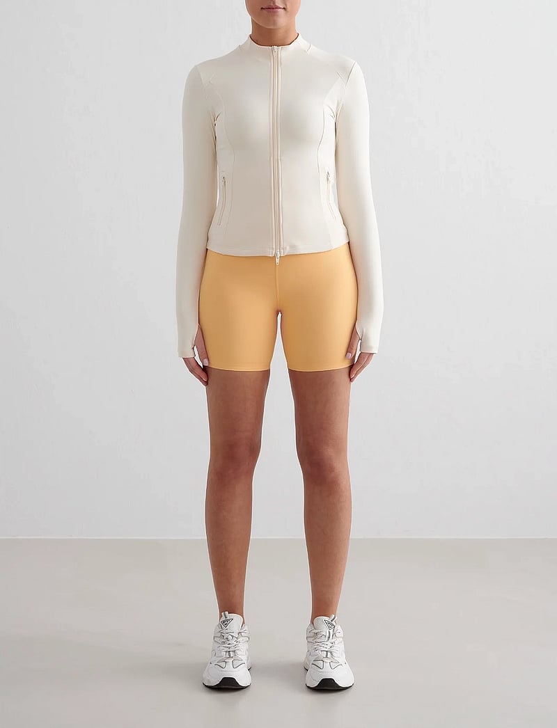 aim´n - Sense Zip Jacket - träningsjackor - almond white - 4