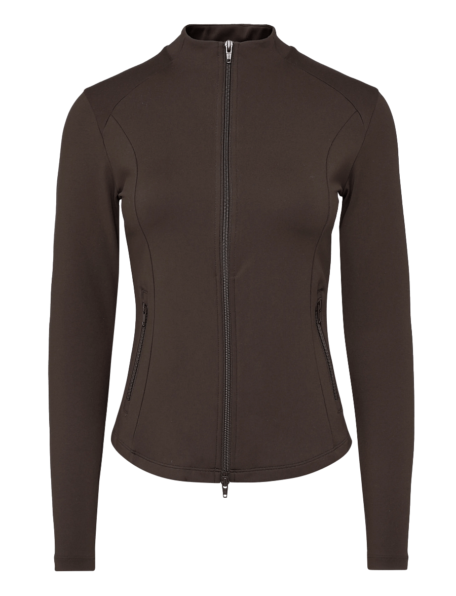 aim´n - Sense Zip Jacket - tops - chocolate - 1