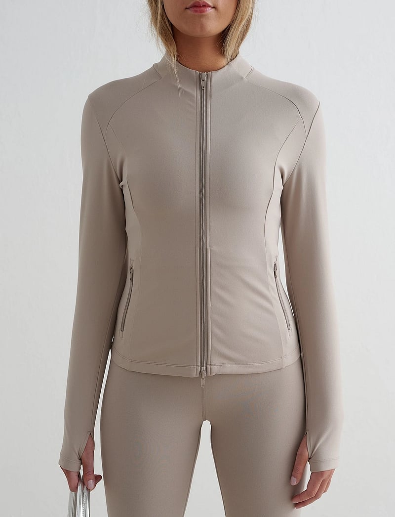 aim´n - Sense Zip Jacket - spordijakid - dark clay - 0