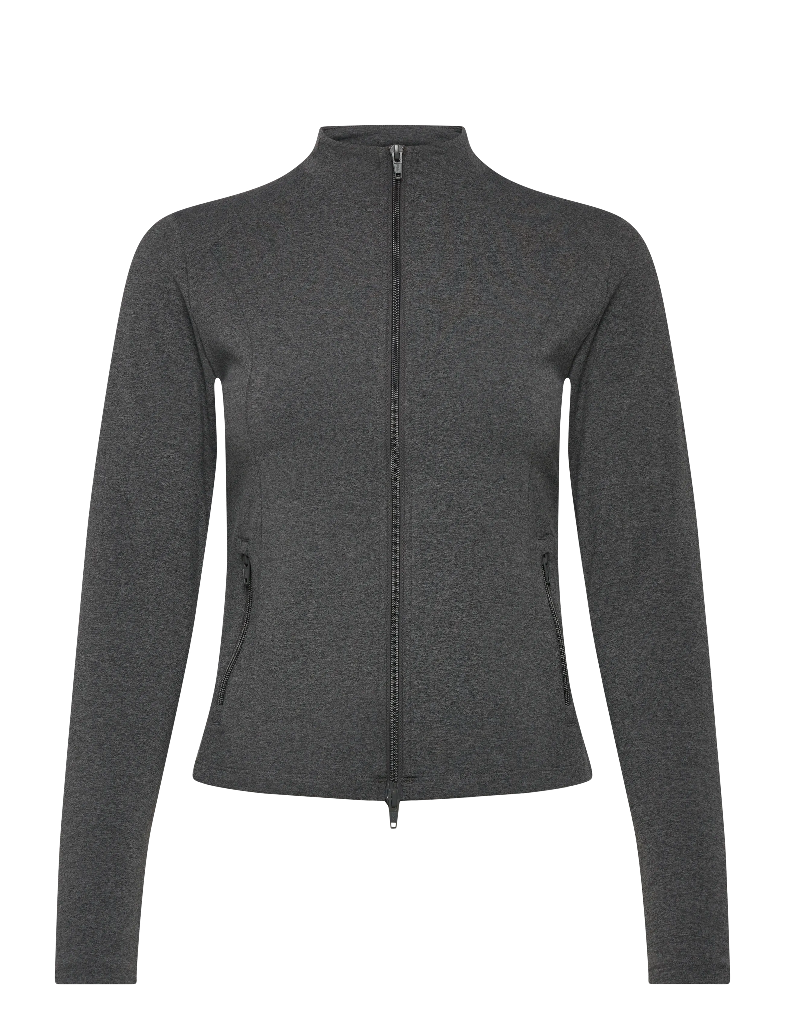 aim´n Sense Zip Jacket - Outerwear - DARK GREY MELANGE / grey