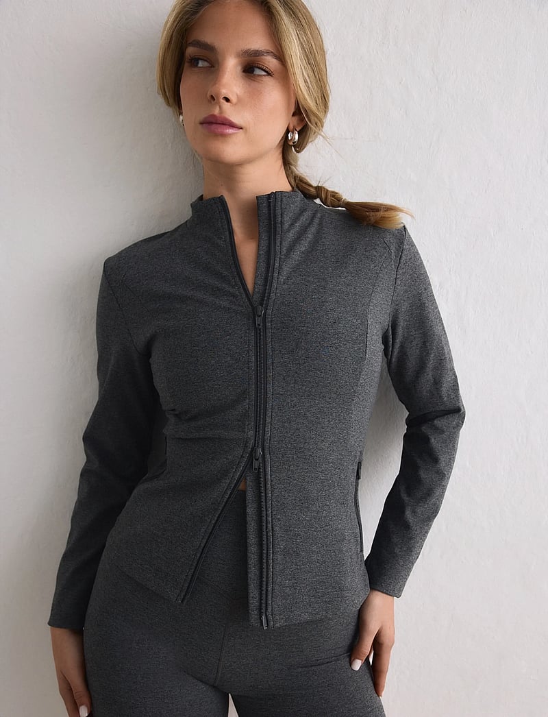 aim´n - Sense Zip Jacket - spordijakid - dark grey melange - 3
