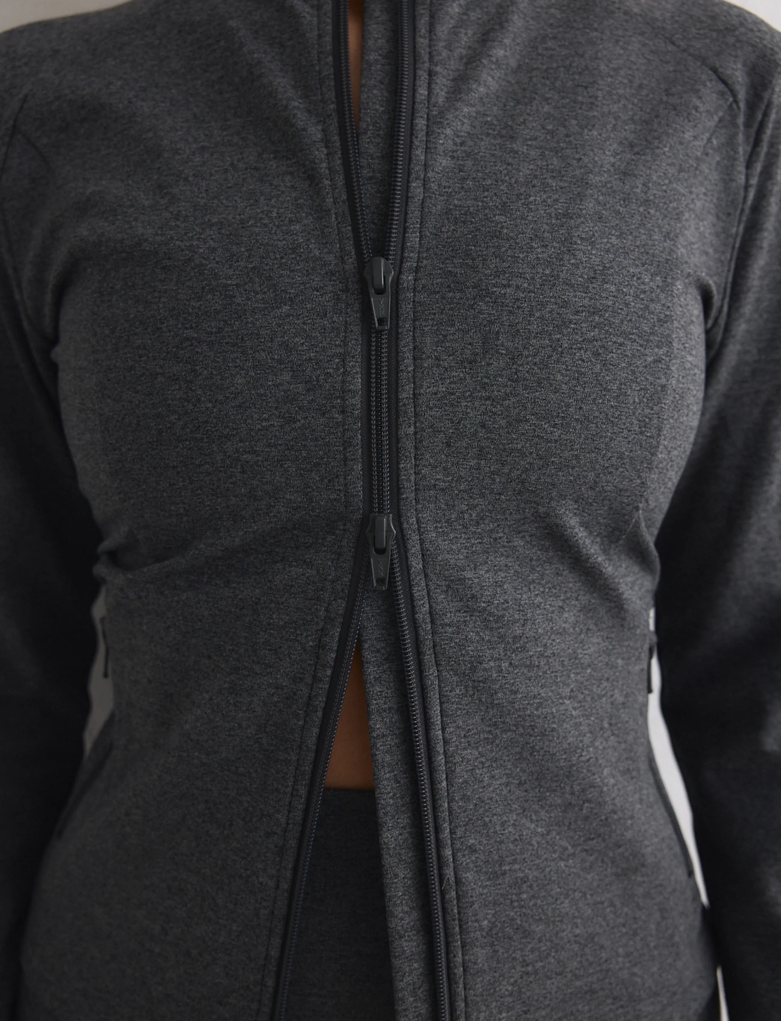 aim´n - Sense Zip Jacket - sportjacken - dark grey melange - 4