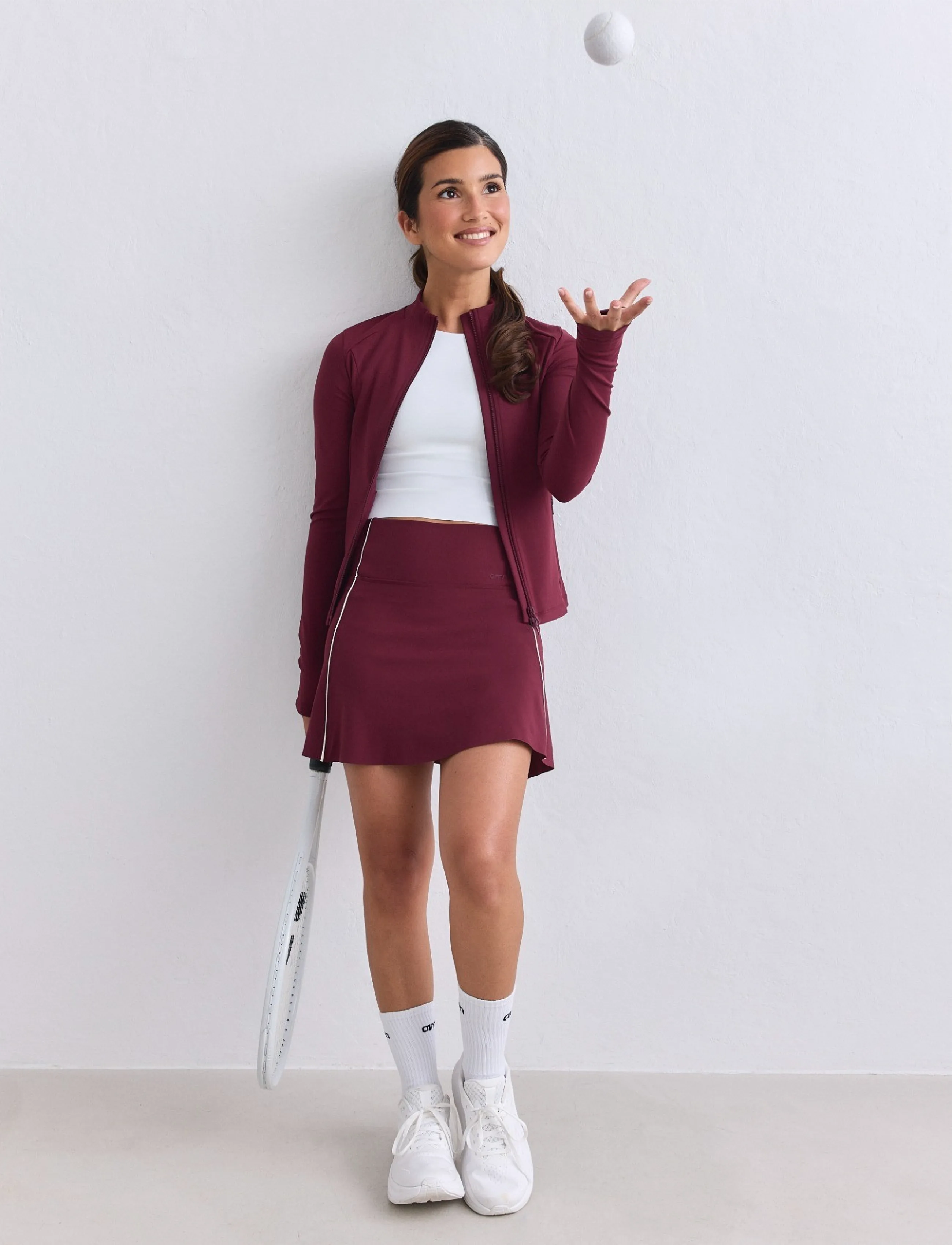 aim´n - Sense Zip Jacket - Överdelar - merlot - 3